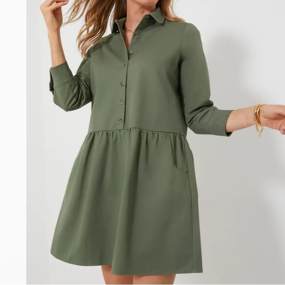 Jade Green Stretch Twill Hayes Dress
TUCKERNUCK - Picture 1 of 6